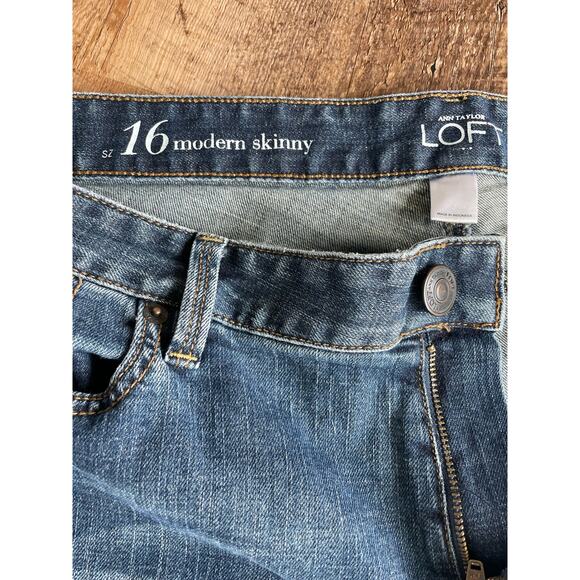 Ann Taylor LOFT modern skinny jean 16 ladies - Picture 4 of 7